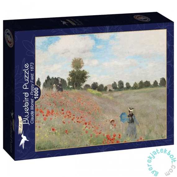 Bluebird 1000 db-os puzzle - Art by Claude Monet - Poppy Field, 1873 (60312)