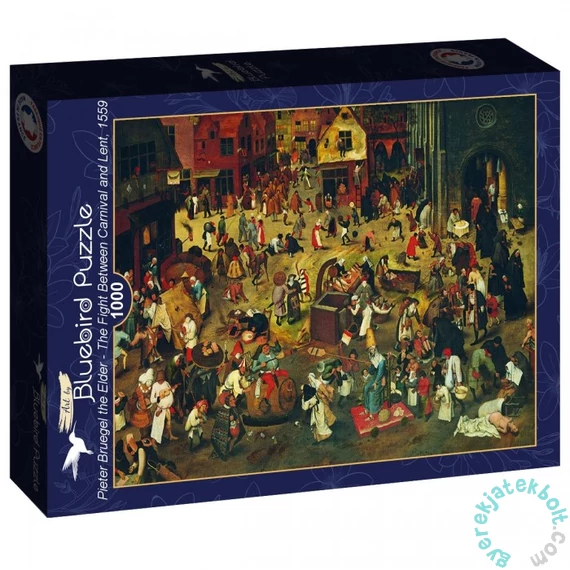 Bluebird 1000 db-os puzzle - Art by Pieter Bruegel the Elder - The Fight Between Carnival and Lent, 1559 (60314)