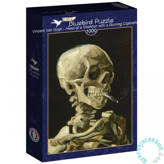 Bluebird 1000 db-os puzzle - Art by Vincent Van Gogh - Head of a Skeleton with a Burning Cigarette, 1886 (60323)