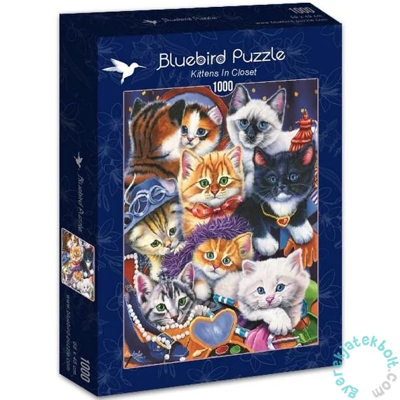 Bluebird 1000 db-os puzzle - Kittens In Closet (70087)
