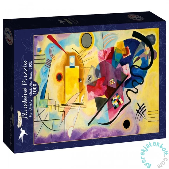 Bluebird 1000 db-os puzzle - Art by Kandinsky - Gelb-Rot-Blau, 1925 (60233)
