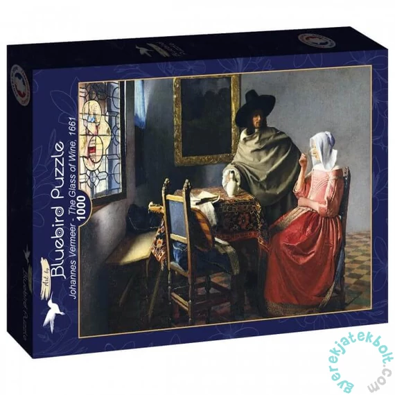 Bluebird 1000 db-os Art by puzzle - Johannes Vermeer - The Glass of Wine 1661 (60322)