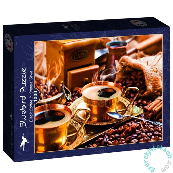 Bluebird 90265 - Black Coffee in Oriental Style - 1000 db-os puzzle