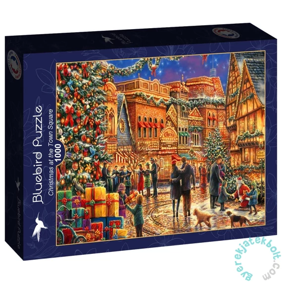 Bluebird 90349 - Christmas at the Town Square - 1000 db-os puzzle