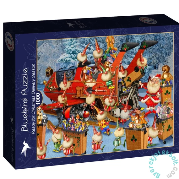 Bluebird 90406 - Ready for Christmas Delivery Season - 1000 db-os puzzle