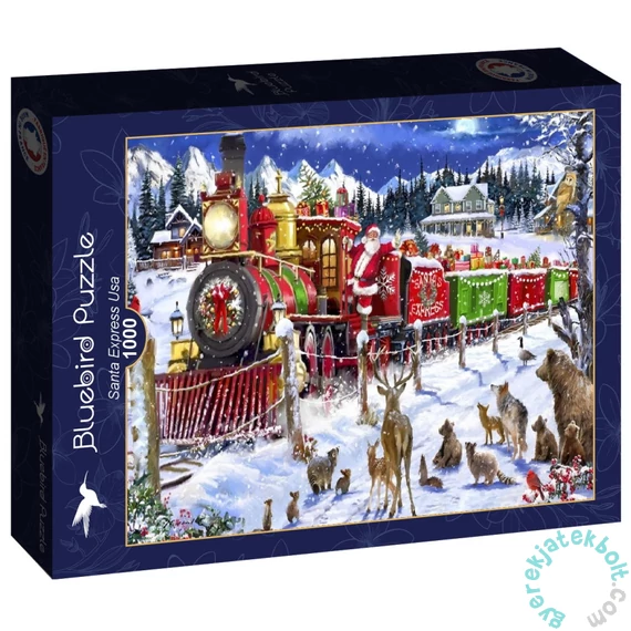 Bluebird 90432 - Santa Express Usa - 1000 db-os puzzle