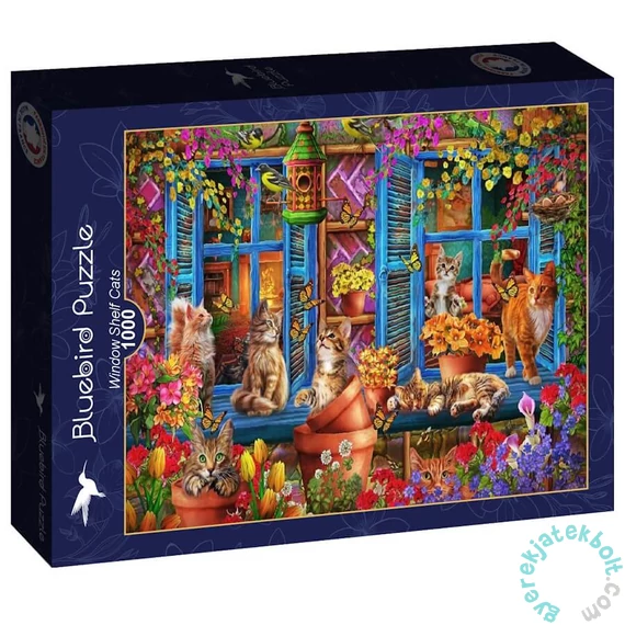 Bluebird 1000 db-os puzzle - Window Shelf Cats (90973)