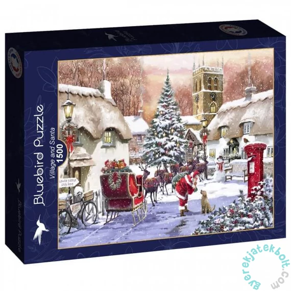 Bluebird 1500 db-os puzzle - Village and Santa (90536)