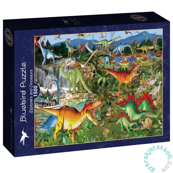 Bluebird 1500 db-os puzzle - Explorers and Dinosaurs (90322)