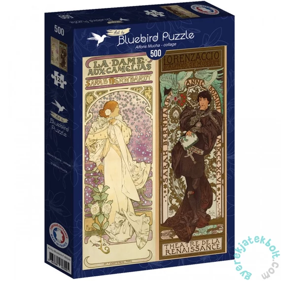 Bluebird 500 db-os puzzle - Alfons Mucha - Collage (60349)