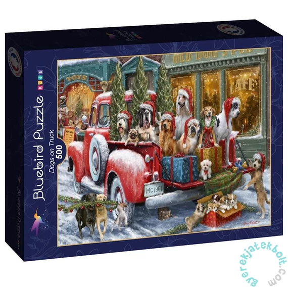 Bluebird 500 db-os puzzle - Dogs on Truck (90522)
