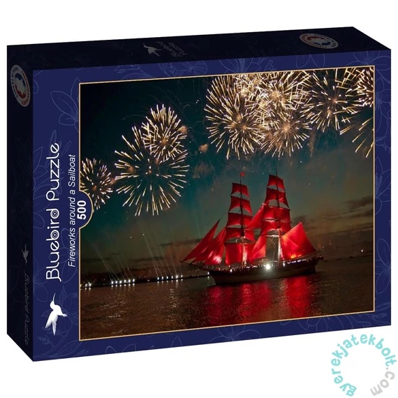 Bluebird 500 db-os puzzle - Fireworks around a Sailboat (90106)