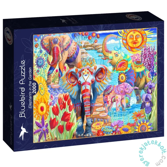 Bluebird 2000 db-os puzzle - Elephants in the Garden (90015)