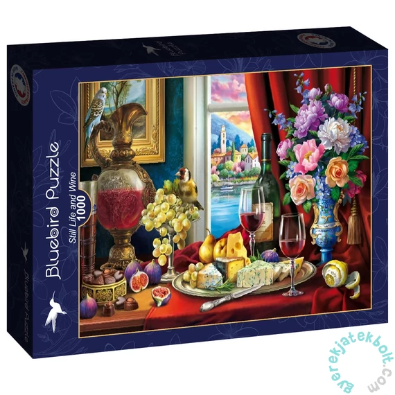 Bluebird 1000 db-os puzzle - Still Life and Wine (91153)