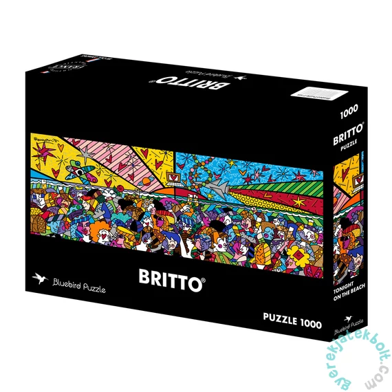 Bluebird 1000 db-os Panoráma puzzle - Romero Britto - Tonight on the Beach (91164)