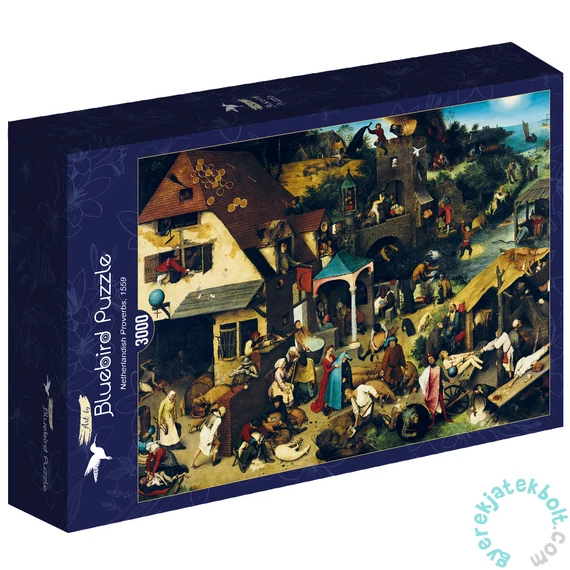 Bluebird 3000 db-os puzzle - Pieter Bruegel the Elder - Netherlandish Proverbs, 1559 (60159)