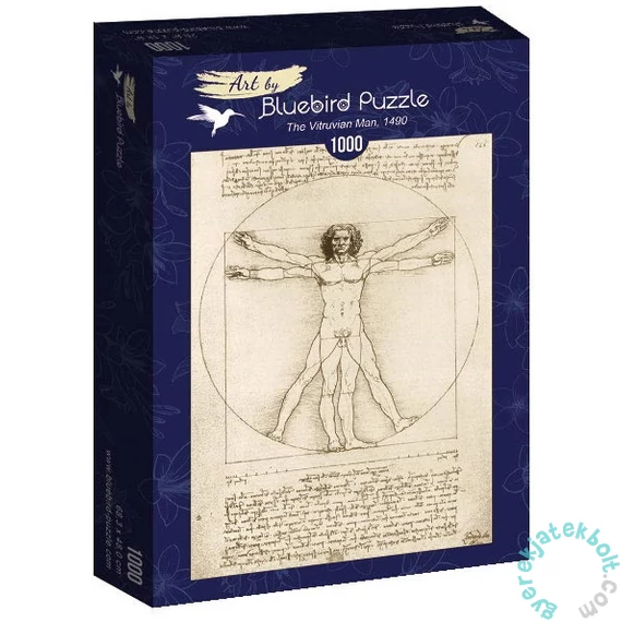 Bluebird 1000 db-os Art by puzzle - Da Vinci - The Vitruvian Man (60009)