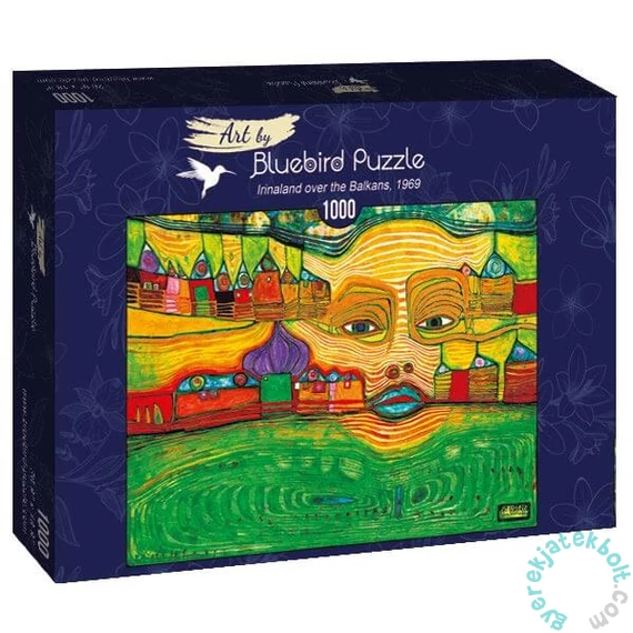 Bluebird 1000 db-os Art by puzzle - Hundertwasser - Irinaland over the Balkans (60063)