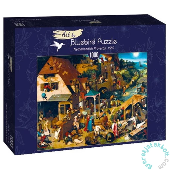 Bluebird 1000 db-os Art by puzzle - Pieter Bruegel - Netherlandish Proverbs (60028)