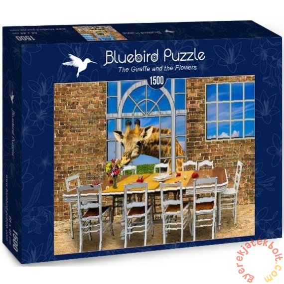 Bluebird 1500 db-os puzzle - The Giraffe and the Flowers (70045)