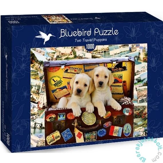 Bluebird 1000 db-os puzzle - Two Travel Puppies (70237)
