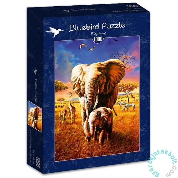 Bluebird 1000 db-os puzzle - Elephant (70314)