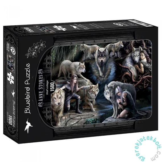 Bluebird 1500 db-os puzzle - Anne Stokes Collection - Wolf Collage (90037)