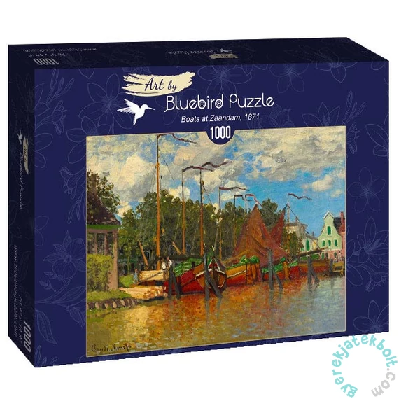 Bluebird 1000 db-os Art by puzzle - Claude Monet - Boats at Zaandam, 1871 (60031)
