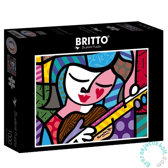 Bluebird 1000 db-os puzzle - Romero Britto - Girl with guitar (90016)