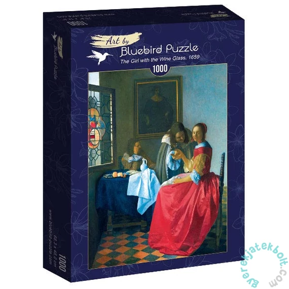 Bluebird 1000 db-os Art by puzzle - Vermeer- The Girl with the Wine Glass, 1659 (60067)
