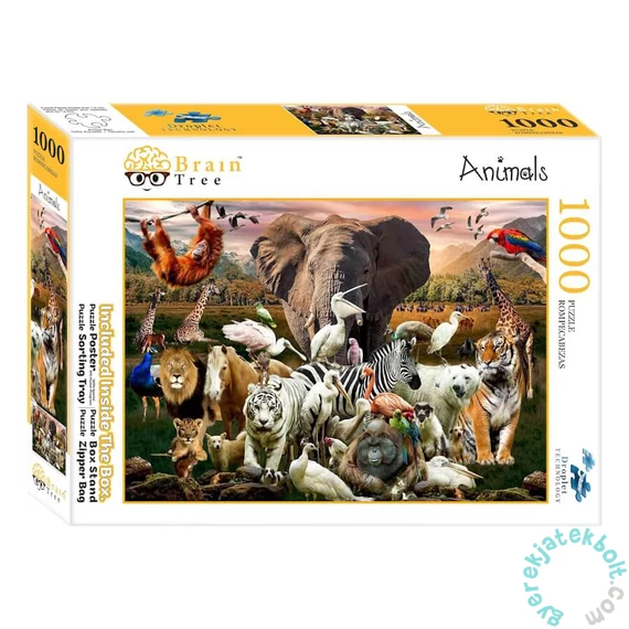 Brain Tree 1000 db-os puzzle - Animals (2102037)