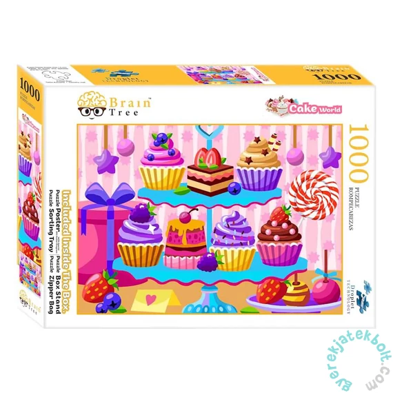 Brain Tree 1000 db-os puzzle - Cake World (2102052)