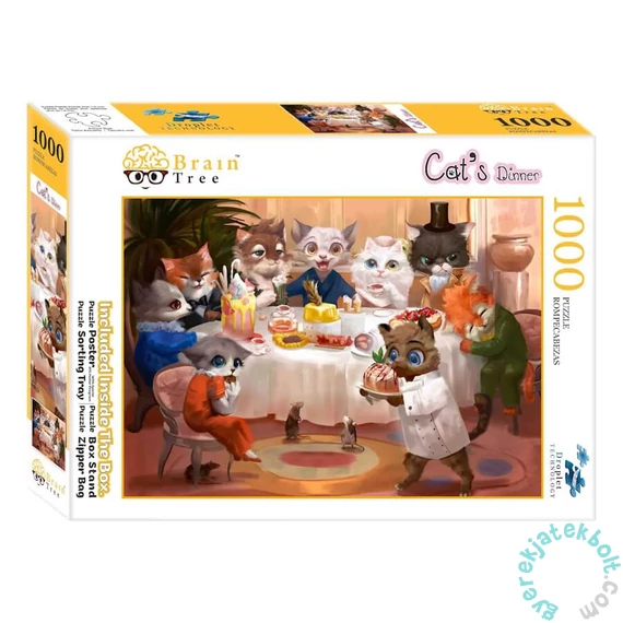 Brain Tree 1000 db-os puzzle - Cat's Dinner (2102046)