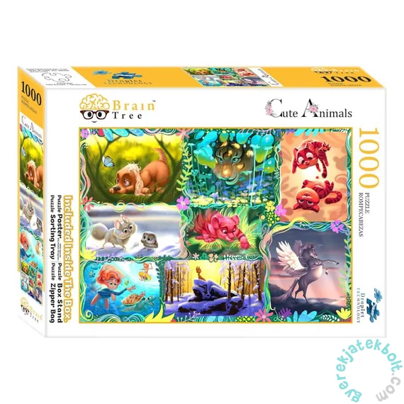 Brain Tree 1000 db-os puzzle - Cute Animals (2102068)