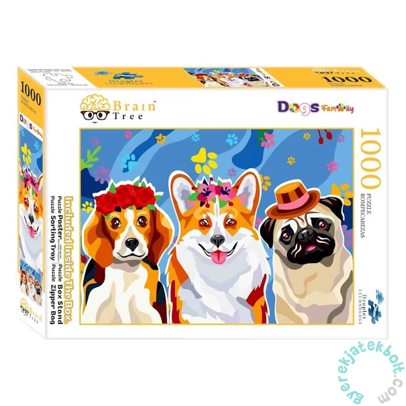 Brain Tree 1000 db-os puzzle - Dogs Family (2102097)