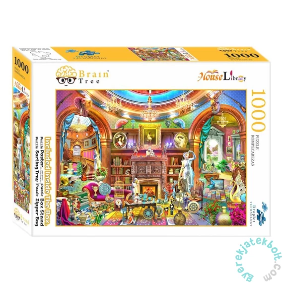 Brain Tree 1000 db-os puzzle - House library (2102116)