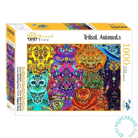 Brain Tree 1000 db-os puzzle - Tribal Animals (2101003)