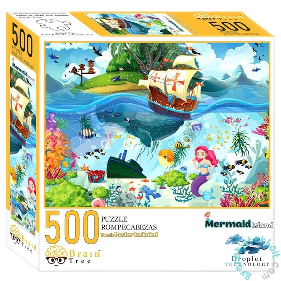 Brain Tree 500 db-os puzzle - Mermaid Island  (2202011)