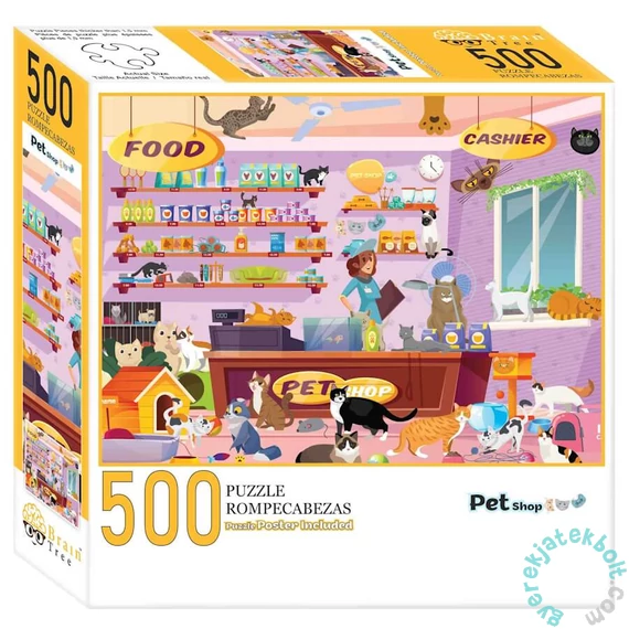 Brain Tree 500 db-os puzzle - Petshop  (2202009)
