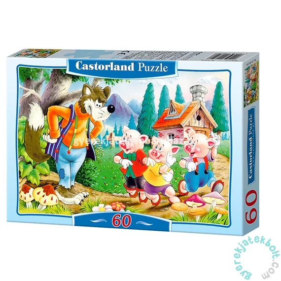 Castorland 60 db-os puzzle - A három kismalac (B-06519)