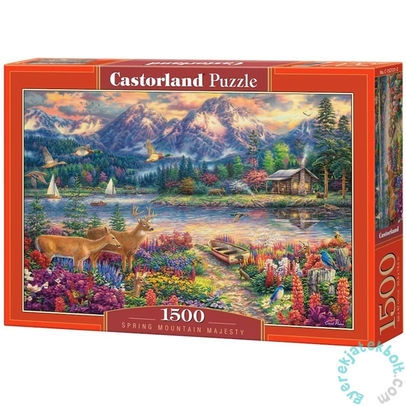 Castorland 1500 db-os puzzle - Fenséges tavaszi hegyvidék (C-152131)