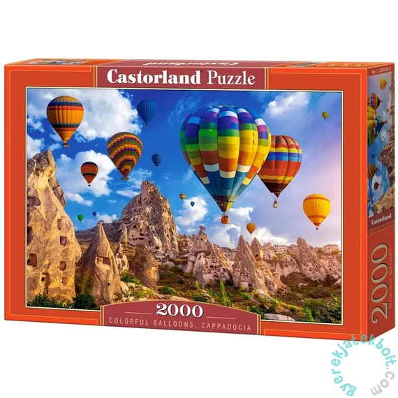 Castorland 2000 db-os puzzle - Színes hőlégballonok, Kappadókia (C-200900)