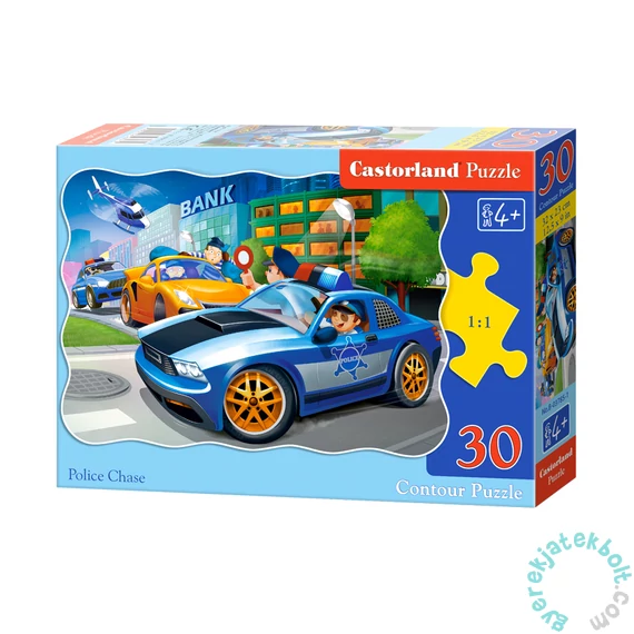 Castorland 30 db-os puzzle - Rendőrök akcióban (B-03785)