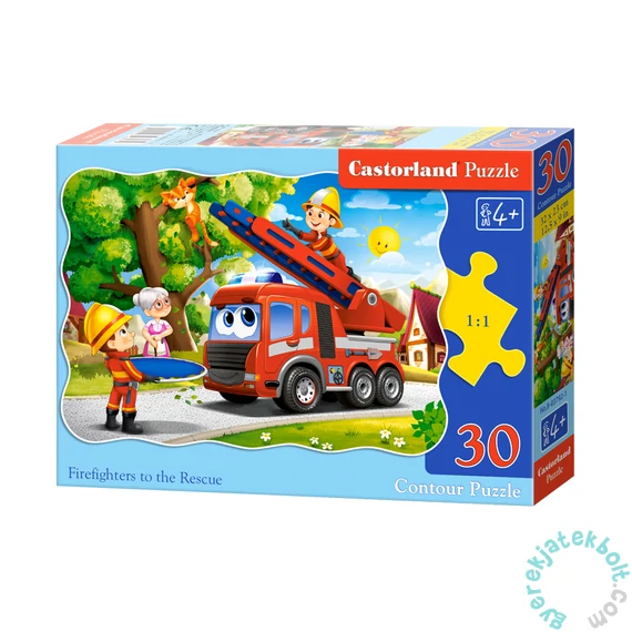 Castorland 30 db-os puzzle - Tűzoltók akcióban (B-03792)