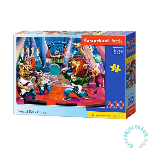 Castorland 300 db-os puzzle - Állati Rock koncert (B-030453)