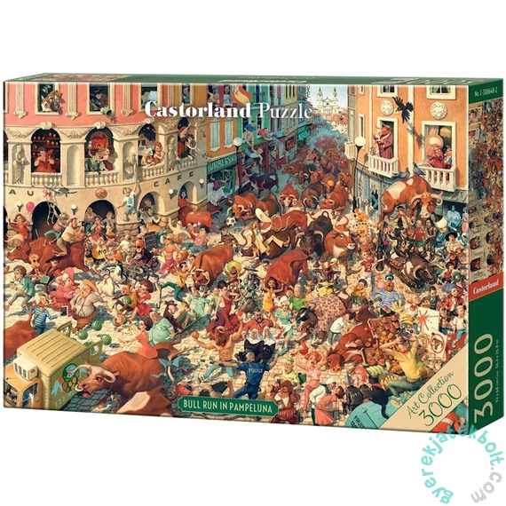 Castorland 3000 db-os Art Collection puzzle - Bikafuttatás Pampelunában (C-300648)
