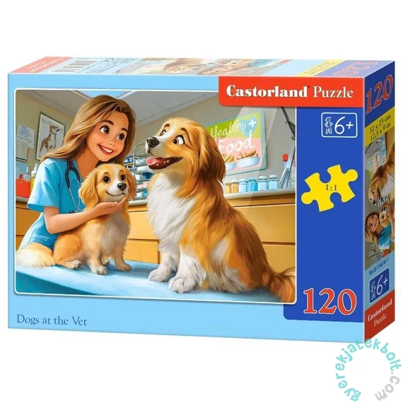 Castorland 120 db-os puzzle - Kutyák az állatorvosnál (B-13616)