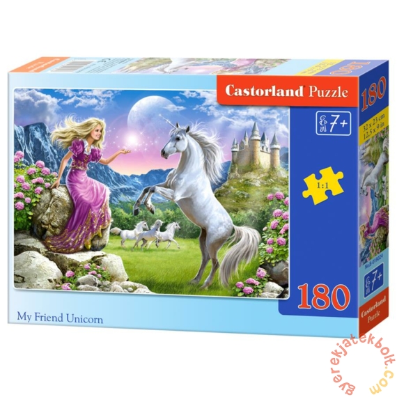 Castorland 180 db-os puzzle - Barátom az unikornis (B-018024)