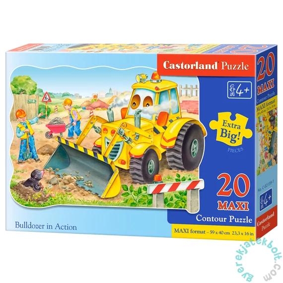 Castorland 20 db-os MAXI puzzle - Munkában a Buldózer (C-02139)
