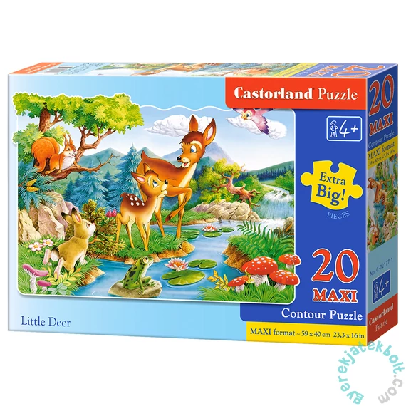 Castorland 20 db-os MAXI puzzle - Őzikék a folyóparton (C-02177)